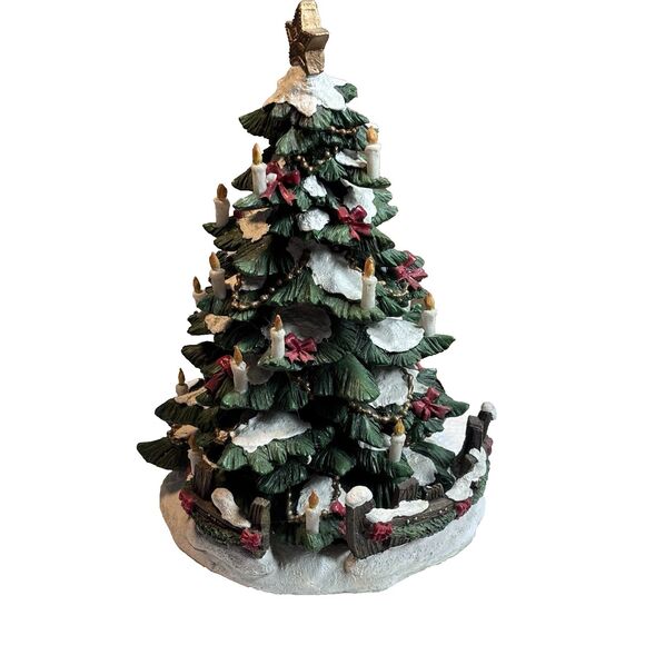 St Nicholas Square Village -Caroling Around the Tree set of 4, Only the tree - Picture 2 of 11